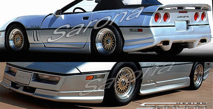 Custom Chevy Corvette  Coupe & Convertible Side Skirts (1991 - 1996) - $590.00 (Part #CH-008-SS)